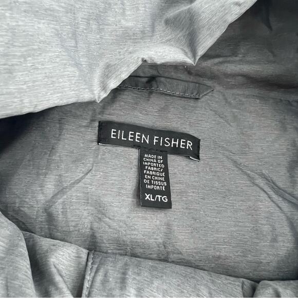 Eileen Fisher Melange Recycled Nylon Down Vest gray sz XL - Picture 5 of 7